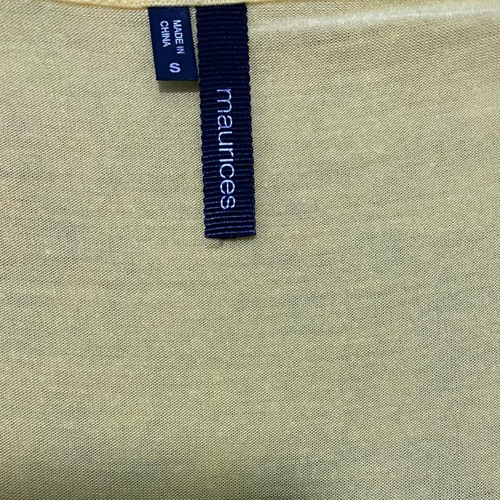 Maurices Yellow Shirt - Picture 3 of 3